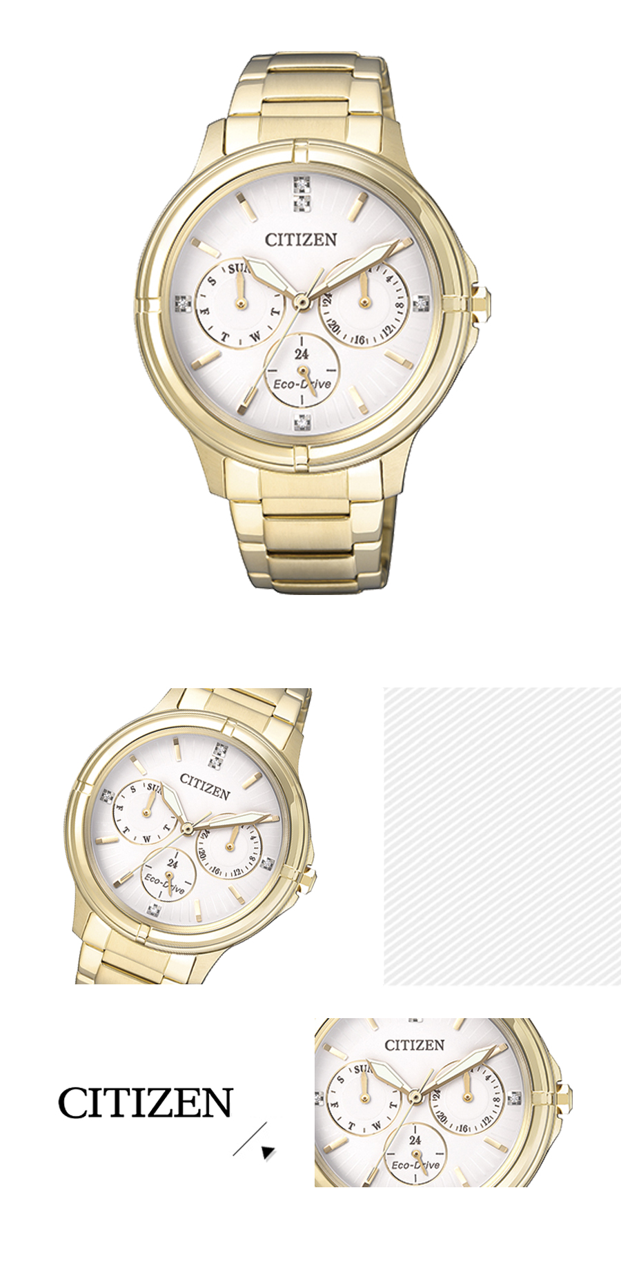 CITIZEN 星辰 Eco-Drive 光動能女錶 FD2032-55A 熱賣中!