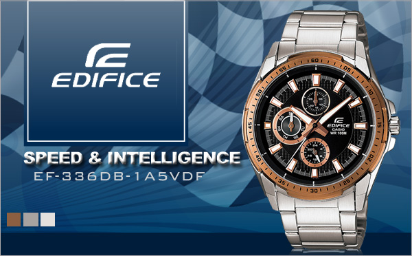 CASIO EDIFICE超跑系 EF-336DB-1A1VDF 深邃酷黑