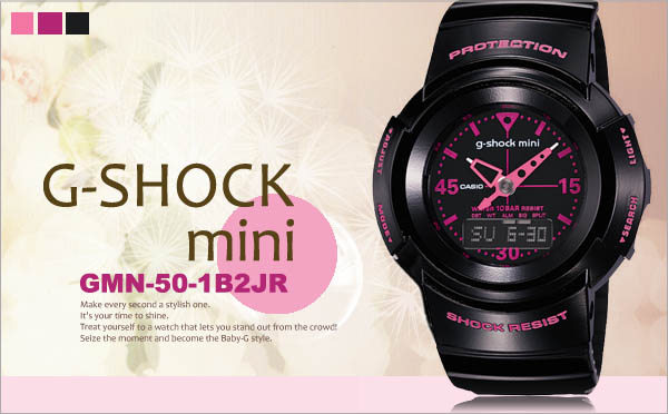 必BUY款】日限g-shock mini雙顯gmn-50-1b2jr/聖誕禮物黑桃- PChome 商店街